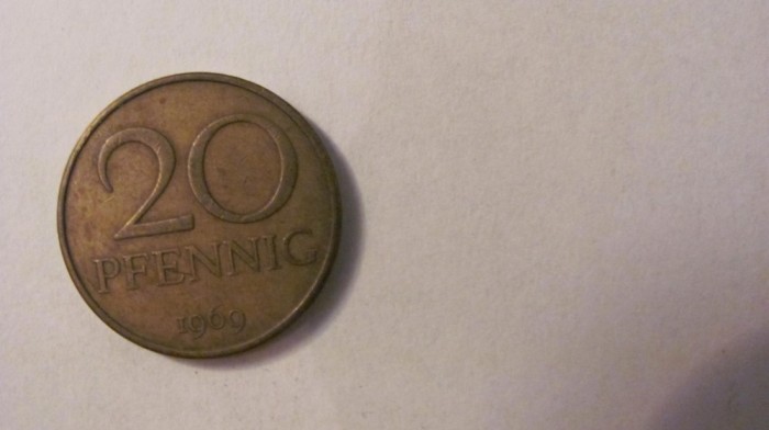 CY - 20 pfennig 1969 RDG Germania