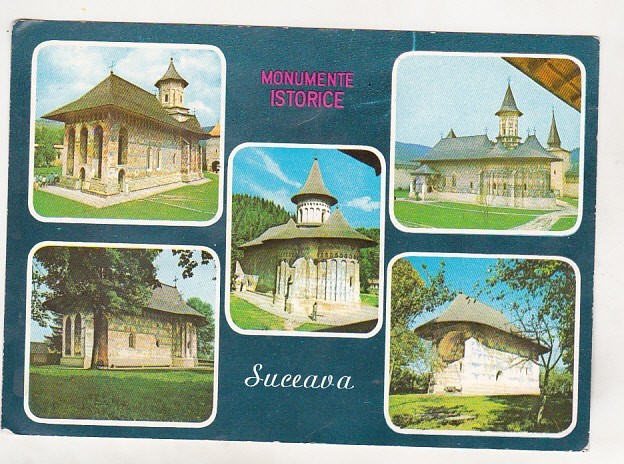 bnk cp Suceava - Monumente istorice - necirculata - marca fixa