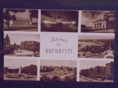 R.P.R. - BUCURESTI - 8 VEDERI VECHI DIN ORAS - CIRCULATA . foto
