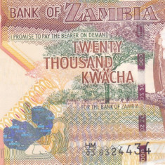 Bancnota Zambia 20.000 Kwacha 2011 - P47g UNC