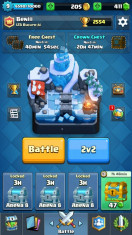 Cont Clash Royale lvl9 arena8 foto