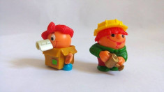 2 figurine Kinder mascote simpatice, plastic, 3cm foto