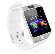 Smartwatch 2 in 1: ceas, telefon, camera, mp3 player compatibil Android ALB foto