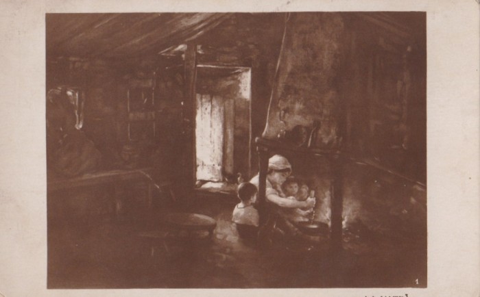 CARTE POSTALA N.GRIGORESCU - LA VATRA