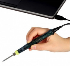Pistol de lipit tip creion cu conexiune USB foto