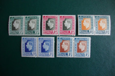 SERIE SOUTH AFRICA 1937 GEORGE VI MH ANGLIA/COLONII foto