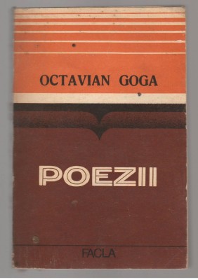 (C7721) POEZII DE OCTAVIAN GOGA foto