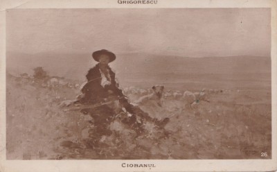 CARTE POSTALA N.GRIGORESCU - CIOBANUL foto