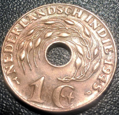 Indiile Est Olandeze 1 cent 1945 foto