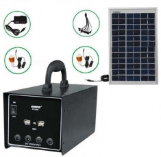 Sistem alimentare portabila cu panou solar si acumulator 12V 7Ah Practic HomeWork foto