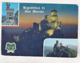 Bnk cp San Marino - Vedere - circulata catre Romania 1974, Printata