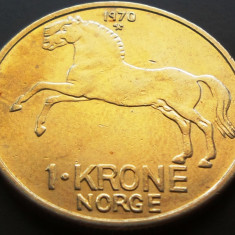 Moneda 1 COROANA - NORVEGIA, anul 1970 * cod 4900