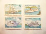 Serie Nave 1986 Ins.Virgine Britanice , 4 val., Nestampilat