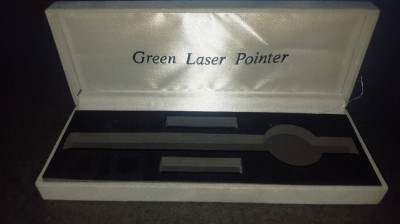 Cutie goala pentru creion laser Green Laser Pointer, 17.5 X 6.5 cm foto