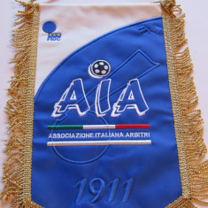 Fanion fotbal (brodat) - Asociatia Arbitrilor de fotbal din ITALIA