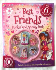 &quot;BEST FRIENDS. Sticker and Activity Book&quot;. Carte in limba engleza. Noua