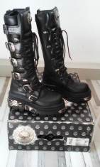 Cizme NEW ROCK Model 272-S1 HIGH BOOTS REACTOR, purtate o singura data! foto