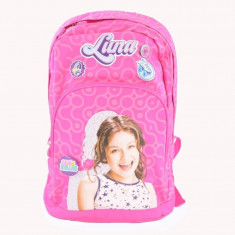 Ghiozdan Soy Luna,ergonomic, textil impermeabil, 45 cm, violet, Pigna foto