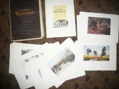 Catalog cu Reproduceri de Arta - Galeriile Tretiakov 1957 ,163 planse foto