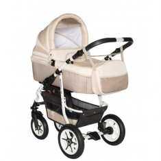 Carucior bebelusi 3 in 1 PJ Stroller Comfort Cappucino foto