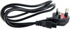 Cablu alimentare 4World stecher cu 3-pini UK 1.5m Negru foto