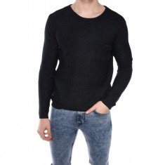 Pulover Barbati Jack&amp;amp;Jones Jjvjordy Knit Crew Neck Caviar foto