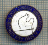 ZET 944 INSIGNA - AL IX-LEA CONGRES INTERNATIONAL AL MODEI -BUCURESTI 1958