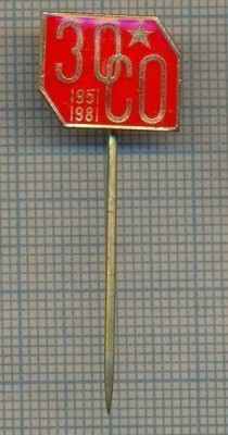 ZET 951 INSIGNA - 30 CO -1951-1981 - CEHOSLOVACIA foto