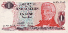 Argentina 1 Peso Argentino (nedatata~ 1983-1984) P-311 UNC !!! foto