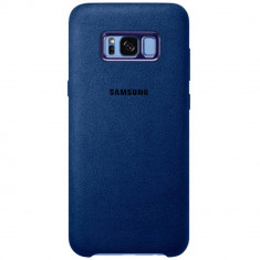 Husa Protectie Spate Samsung EF-XG955ALEGWW Alcantara Cover Albastru pentru SAMSUNG Galaxy S8 Plus foto