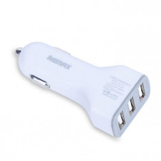 Incarcator auto REMAX CC-301 3x USB 3.6A White foto