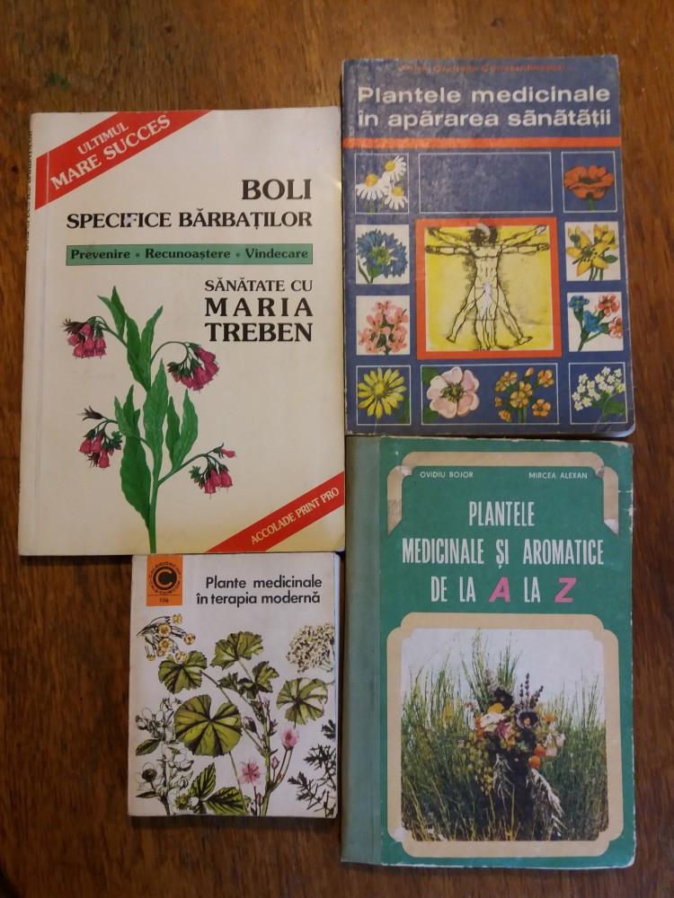 4 carti plante medicinale si tratament / R2P1F | arhiva Okazii.ro