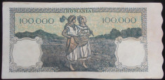 Bancnota 100000 lei - ROMANIA, anul 1946 / Octombrie *cod 59 foto