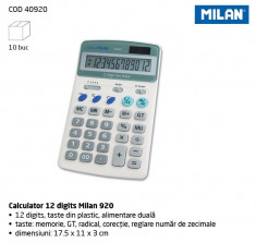 Calculator 12 digits Milan 920. foto