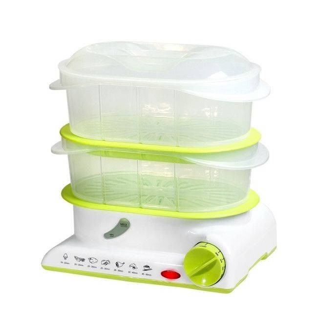 Aparat de gatit cu aburi LAFE PAK001 3.5L 850W Alb foto mare Aparat de gatit cu aburi LAFE PAK001 3.5L 850W Alb foto mare