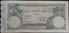 Bancnota istorica 100000 lei - ROMANIA, anul 1946 / Octombrie * cod 53 foto