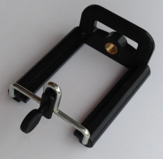Adaptor / suport telefon sau camera foto compacta pentru trepied 1/4 foto