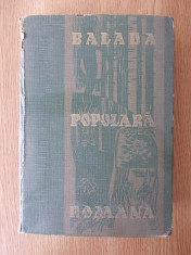 BALADA POPULARA ROMANA- VRABIE- cartonata, contine numeroase planse, anexe foto