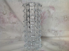 Spectaculoasa vaza Rosenthal, cristal multifatetat foto