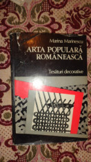 Arta populara romaneasca / tesaturi decorative 127pag/82fig.+15 color/ 11planse foto