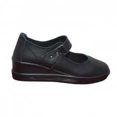 Pantof de dama foarte comod, culoare neagra, din piele naturala (Culoare: NEGRU, Marime: 37) foto