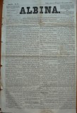 Ziarul Albina, 1871, nr. 88, Budapesta, Romana, V. Babes, Eminescu - Periodic Romanesc Antidualist, Format Mare, 4 pagini