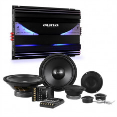 auna CS-Comp-8, Car-Hifi-Set 6 canale- amplificator de putere| 6400W max. set complet| 5000W max. terminal cu 6 canale foto