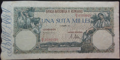 Bancnota istorica 100000 lei - ROMANIA, anul 1946 / Decembrie * cod 73 foto