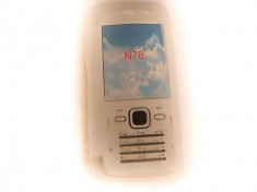 Husa Silicon Nokia N78 Alba foto