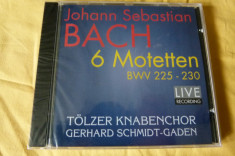 Bach - 6 motetten - cd foto