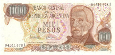 Argentina 1000 Pesos (nedatata~circa 1976) P-304d UNC !!! foto