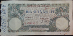 Bancnota istorica 100000 lei - ROMANIA, anul 1946 / Decembrie * cod 69 foto