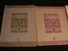 ISTORIA LIMBII ROMANE-ACAD. AL. ROSETTI-3 VOL- foto