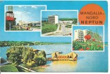 (A) carte postala(ilustrata) -MANGALIA NORD -Neptun, Circulata, Printata
